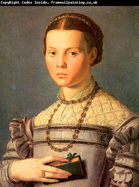 Agnolo Bronzino Portrait of a Young Girl with a Prayer Book